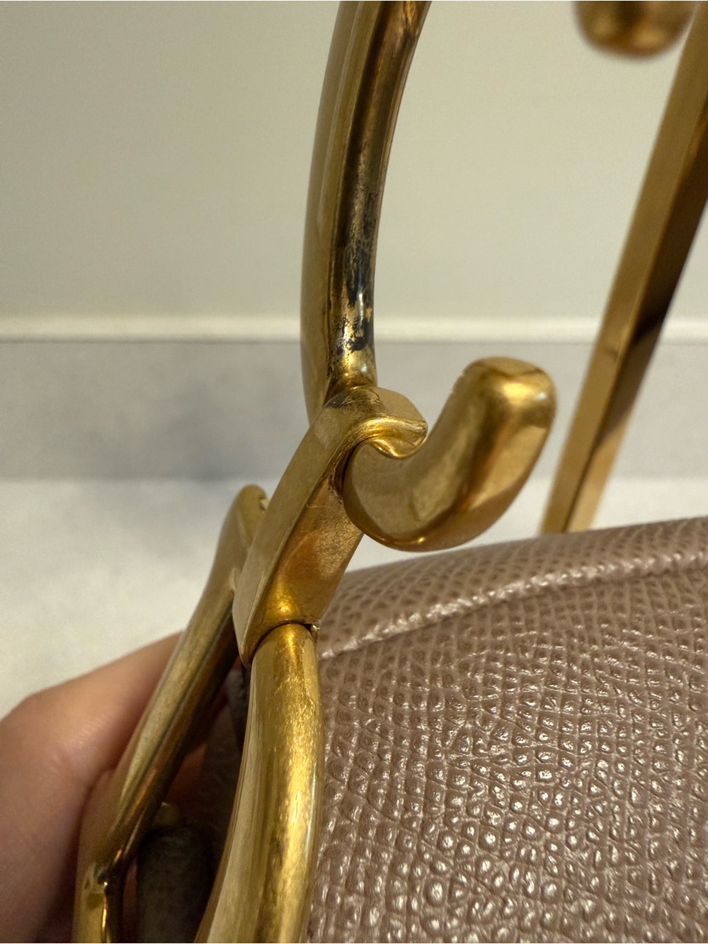 Auth Dior Saddle Shoulder Bag in Taupe, Made in Italy - Picture 6 of 16